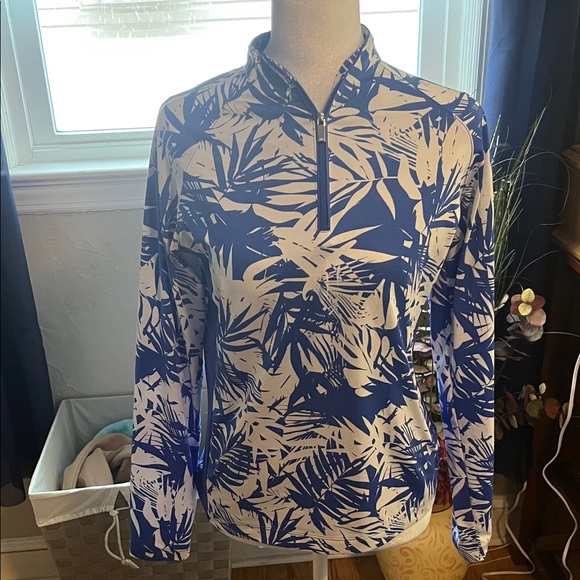 Tail Tropical Blue and White Long Sleeve Top - Picture 3 of 6